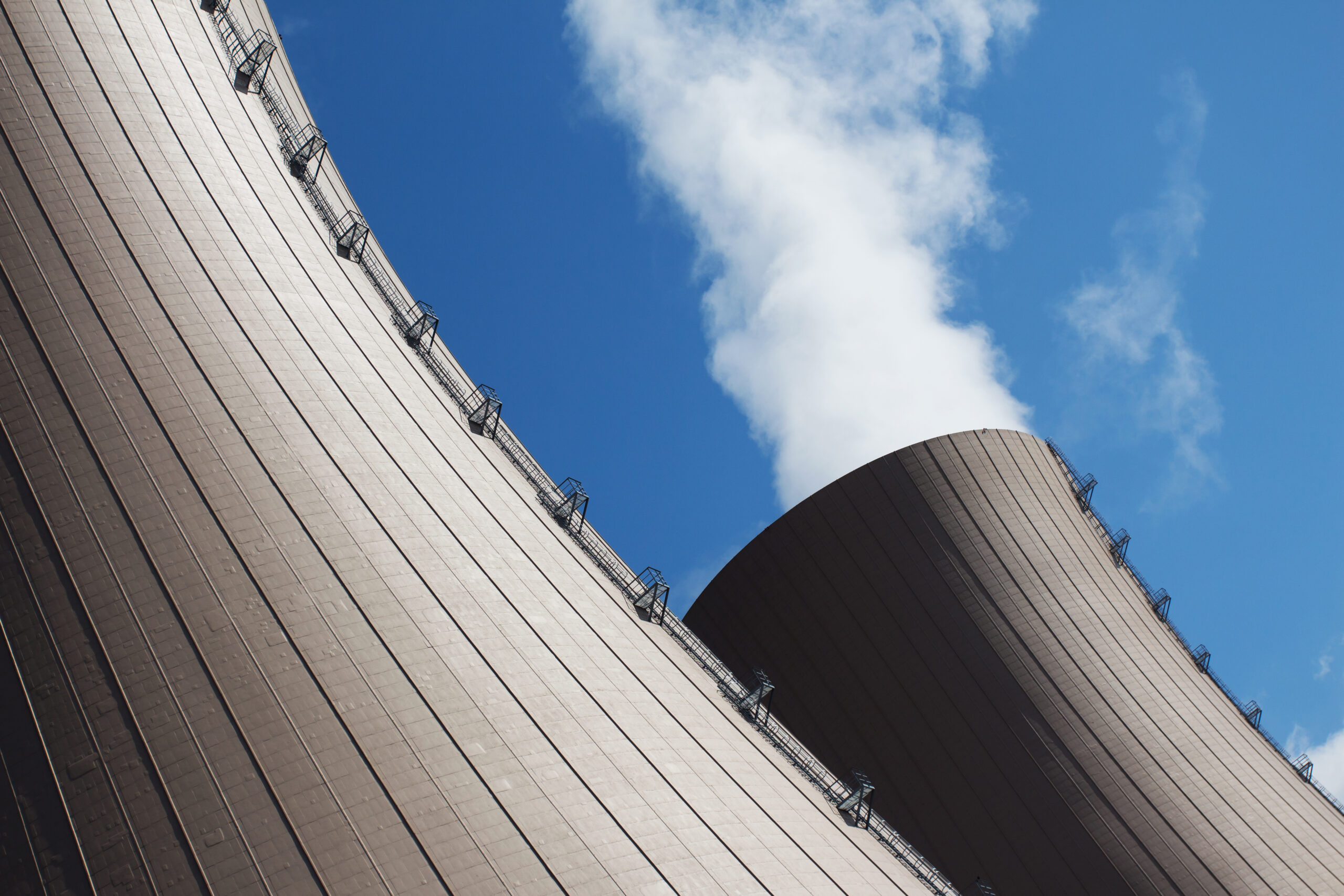 The  Cooling towers of nuclear power plant